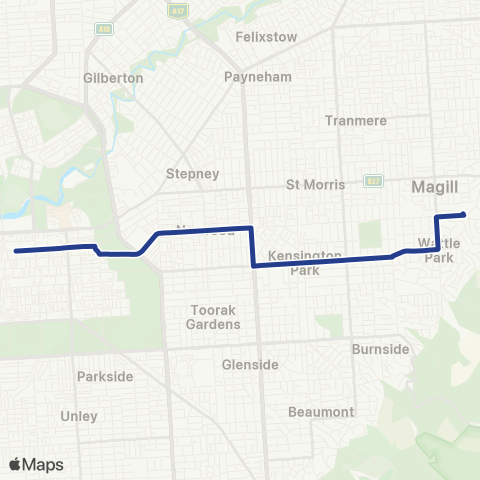 Torrens Transit City - Auldana map