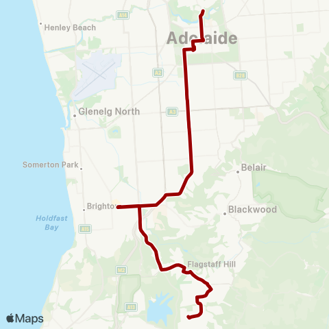 Torrens Transit City - Aberfoyle Hub map