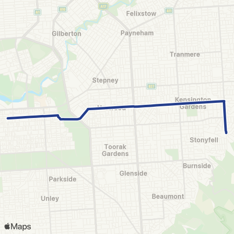 Torrens Transit City - Wattle Park map