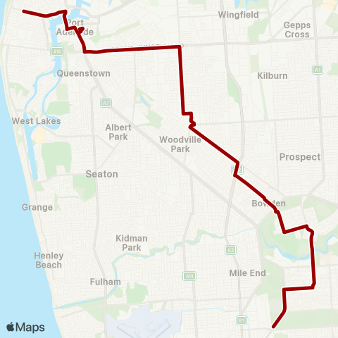 Torrens Transit Semaphore - City map