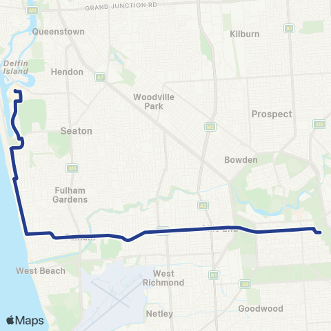 Torrens Transit West Lakes Centre Interchange - City map