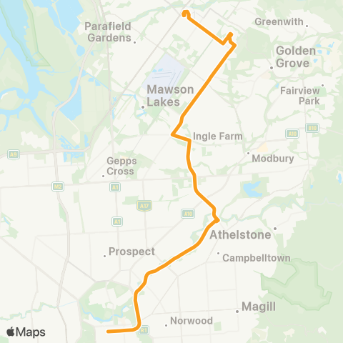 Torrens Transit Salisbury Interchange - City map