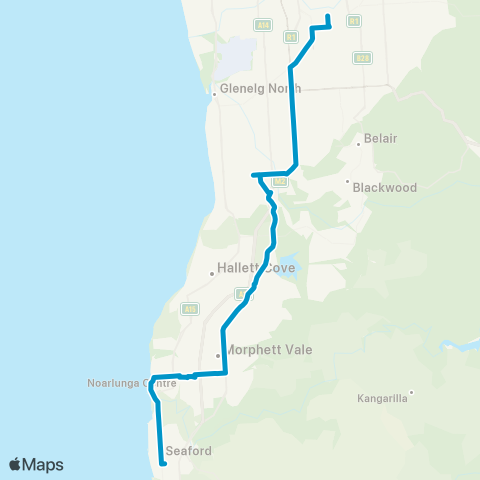 Busways Seaford Centre - City map