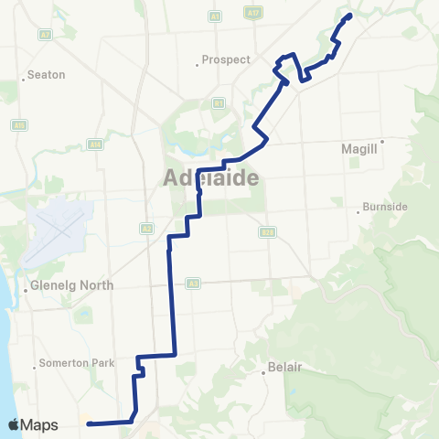 Torrens Transit Marion Centre Intg - Paradise Intg map