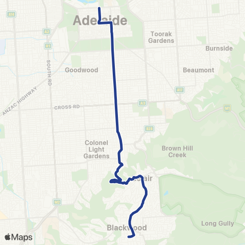 Torrens Transit Coromandel Station - City map