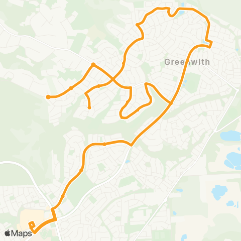 Torrens Transit Golden Grove Interchange - Greenwith map