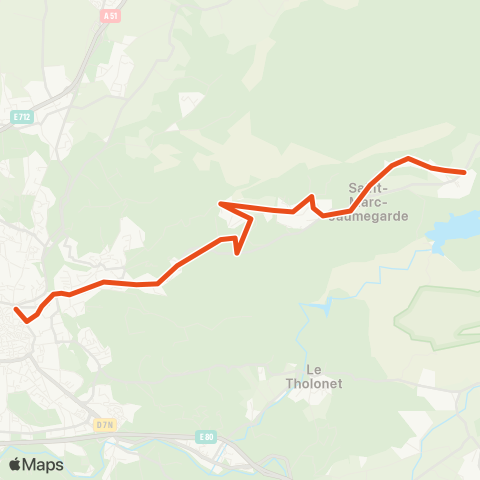 Aix en Bus St Marc J 16 ↔ Bellegarde map