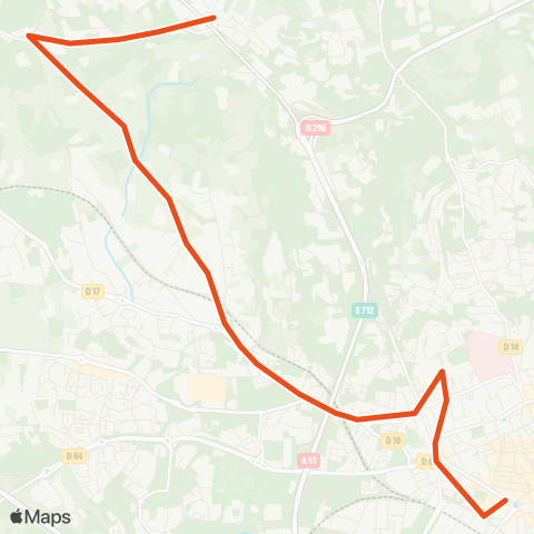 Aix en Bus Célony École ↔ Rotonde Bonaparte map