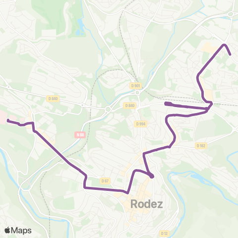 Agglobus Cathédrale - Gare SNCF map