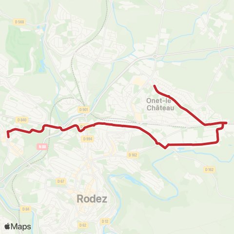 Agglobus Bourran - Gare SNCF - Quatre Saisons map