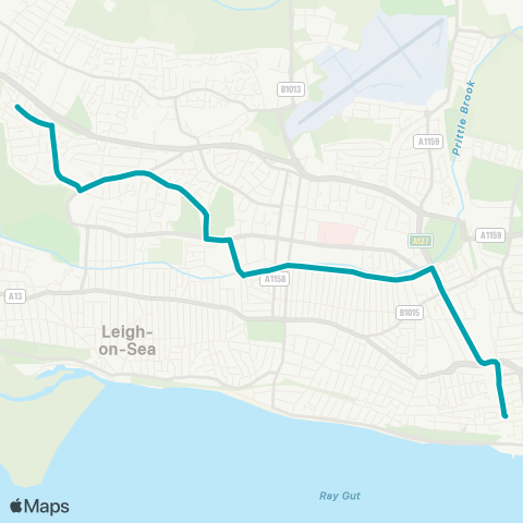 Arriva Herts and Essex  map