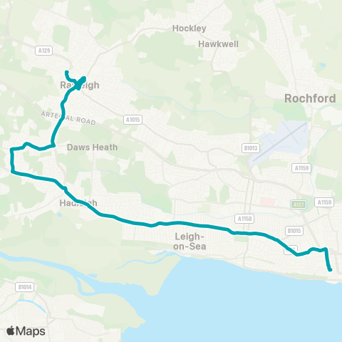 Arriva Herts and Essex  map