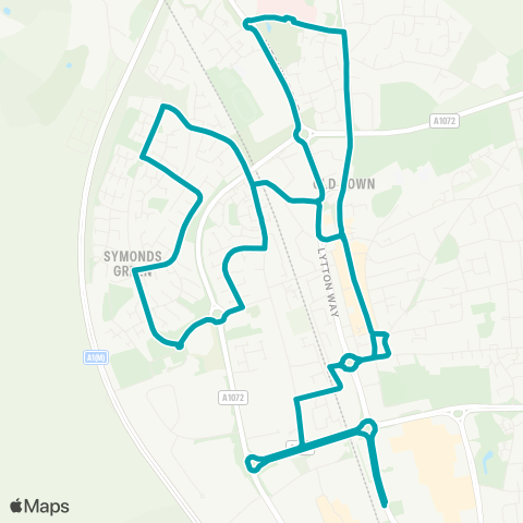 Arriva Herts and Essex  map