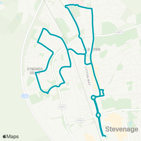 Arriva Herts and Essex  map