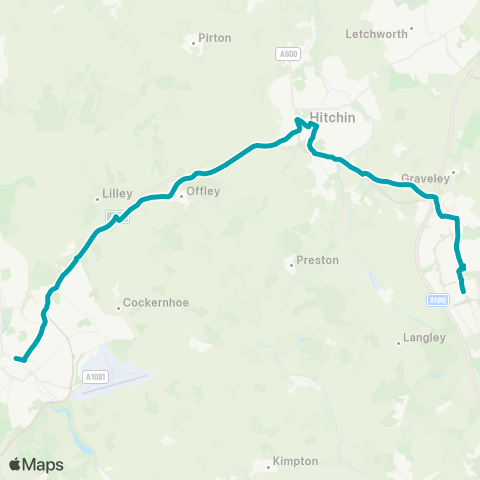 Arriva Herts and Essex  map