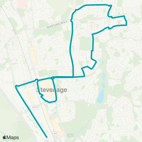 Arriva Herts and Essex  map