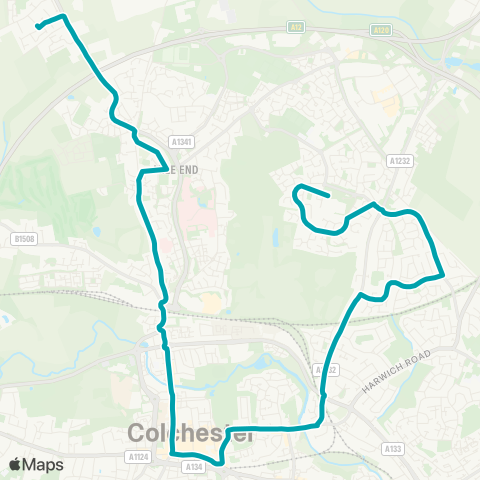 Arriva Herts and Essex  map