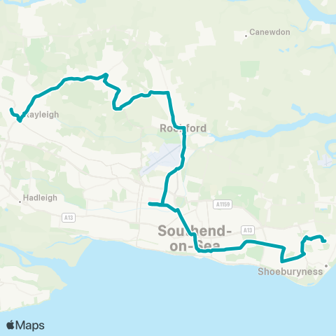 Arriva Herts and Essex  map