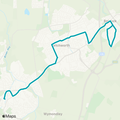 Arriva Herts and Essex  map