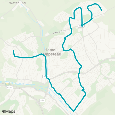 Arriva Herts and Essex  map