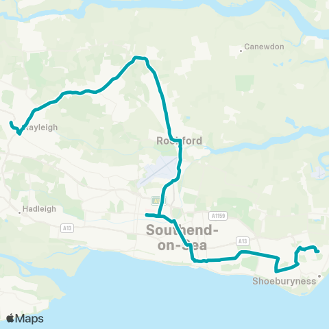 Arriva Herts and Essex  map