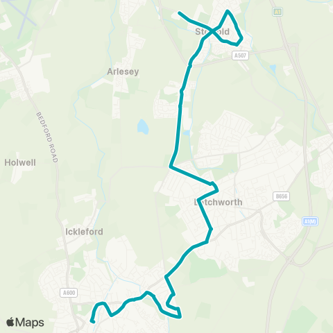 Arriva Herts and Essex  map