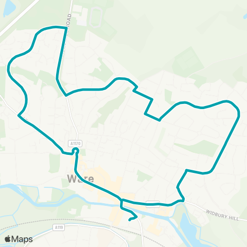 Arriva Herts and Essex  map