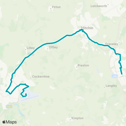 Arriva Herts and Essex  map