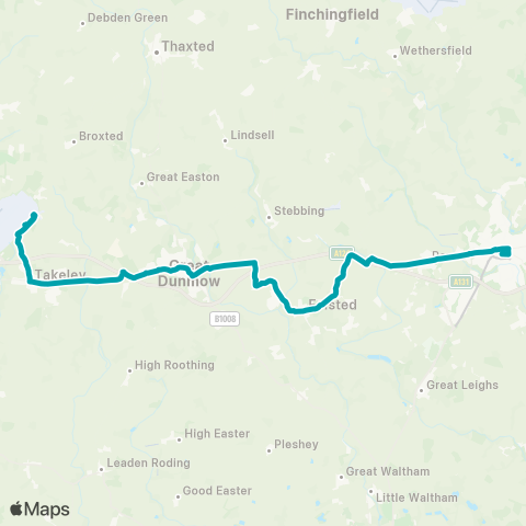 Arriva Herts and Essex  map