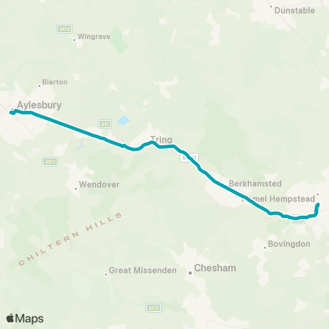 Arriva Herts and Essex  map