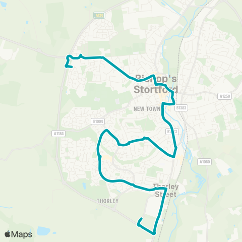 Arriva Herts and Essex  map