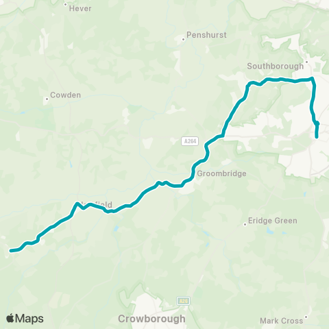 Arriva Kent and Surrey  map