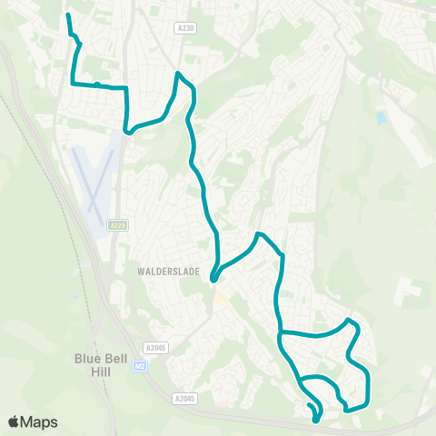 Arriva Kent and Surrey  map