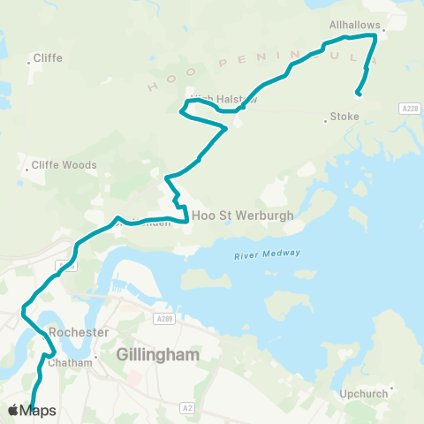 Arriva Kent and Surrey  map