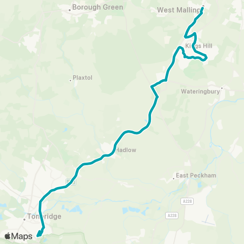 Arriva Kent and Surrey  map