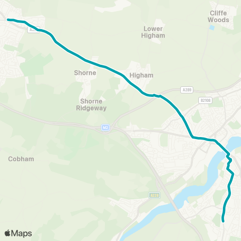 Arriva Kent and Surrey  map