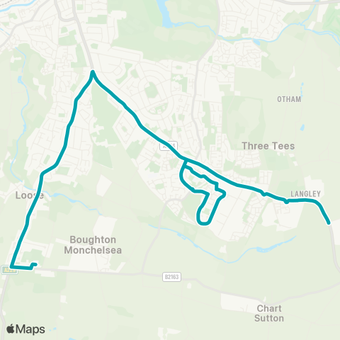 Arriva Kent and Surrey  map