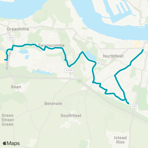 Arriva Kent and Surrey  map