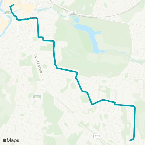 Arriva Kent and Surrey  map