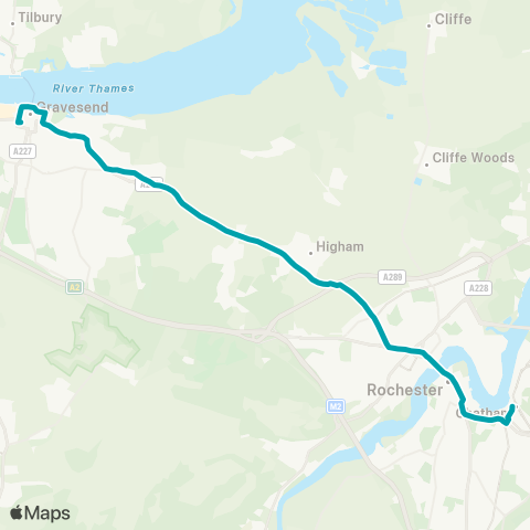 Arriva Kent and Surrey  map