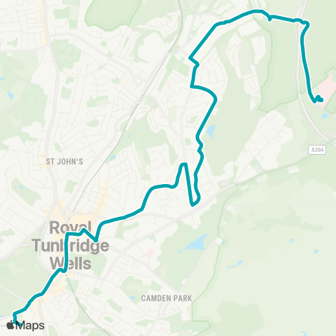 Arriva Kent and Surrey  map