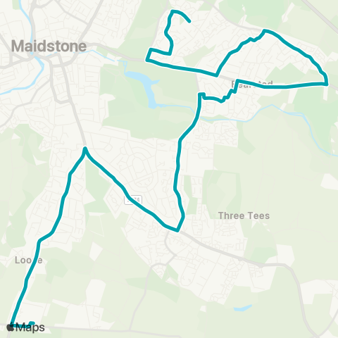 Arriva Kent and Surrey  map