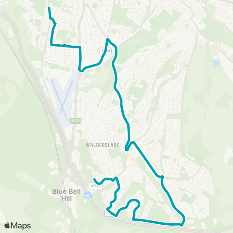 Arriva Kent and Surrey  map