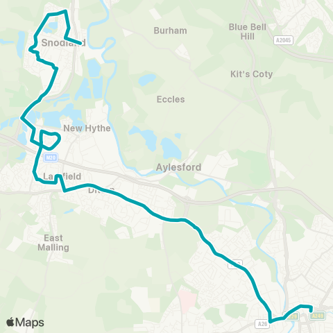 Arriva Kent and Surrey  map