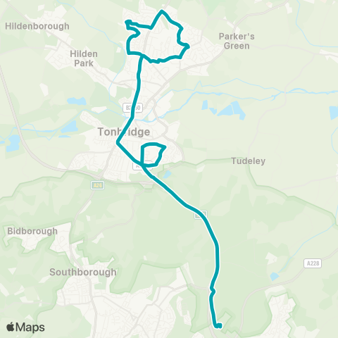 Arriva Kent and Surrey  map