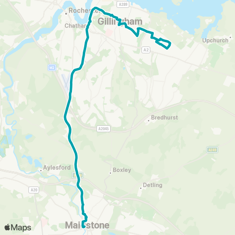 Arriva Kent and Surrey  map