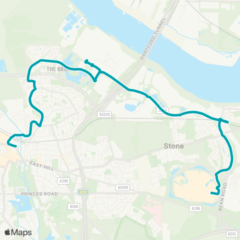 Arriva Kent and Surrey  map