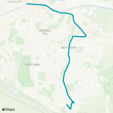 Arriva Kent and Surrey  map