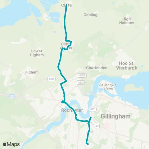 Arriva Kent and Surrey  map