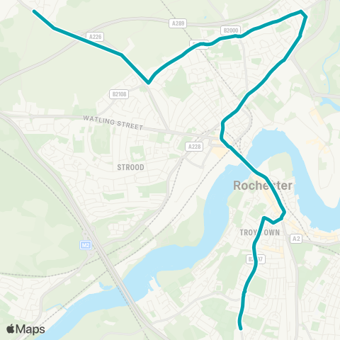 Arriva Kent and Surrey  map